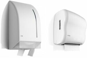 Black Satino witte dispensers