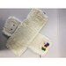 Vlakmop Microvezel, Wit, Gelust, 40x14cm, met insteek of flap met 2 ringen, pak 2 stuks