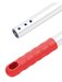 Steel aluminium Rood Ø 23.5mm 140cm 3 gaten