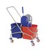 Dubbele rolemmer RVS 2x 25ltr.
