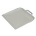 Stofblik metaal, met beugelgreep wit
