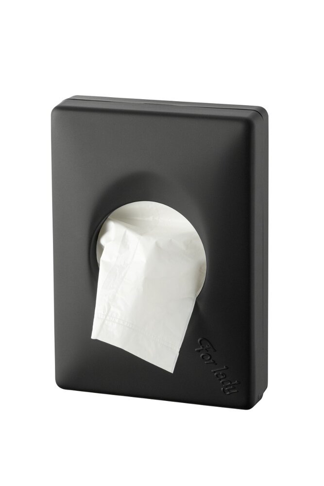 Hygiene plasticzakjes dispenser zwart