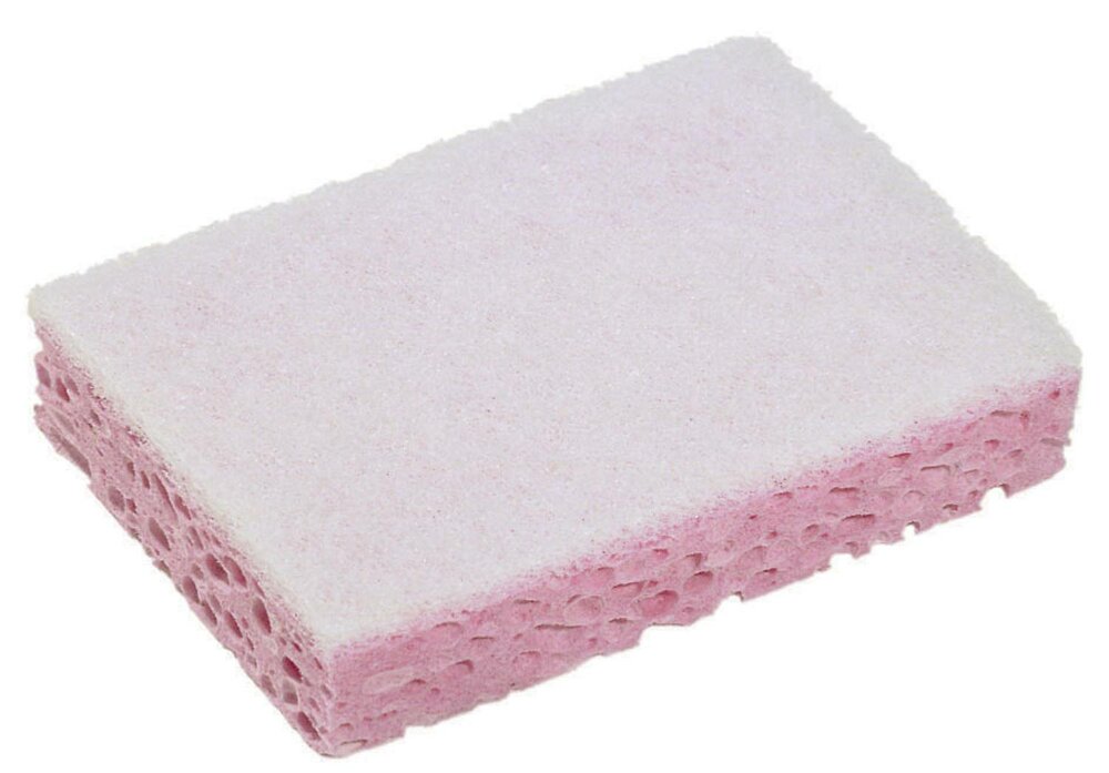 Sponrex 31 schuurspons Roze/ Wit pak a 1x10stuks