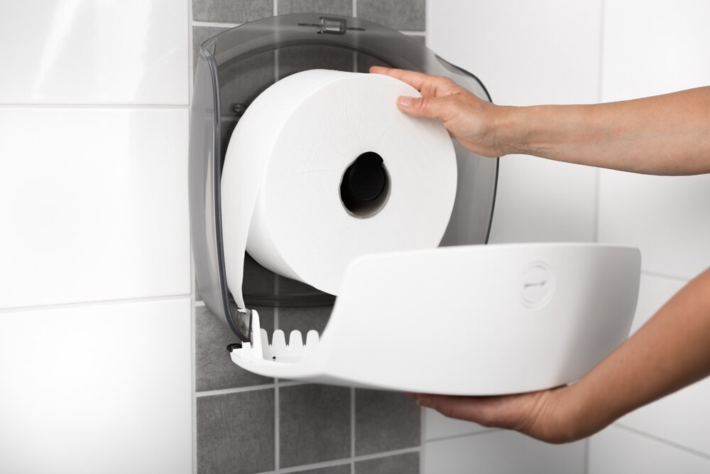 Katrin inclusive Gigant L toiletpapier dispenser Wit