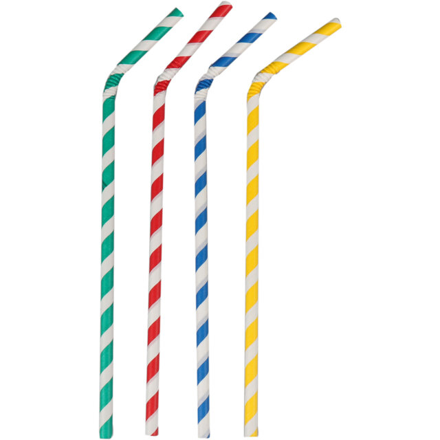 Rietjes buigzaam verschillende kleurtjes FSC 22cm &oslash;6mm, zak 500 stuks