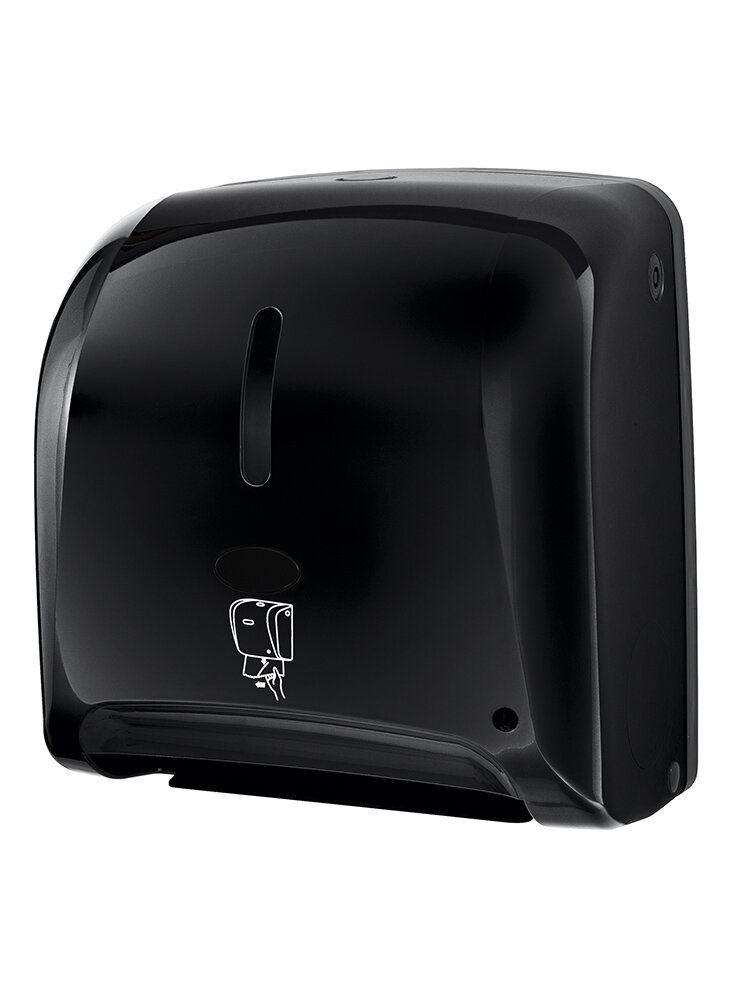 Mini NoTouch hand towel dispenser  zwart