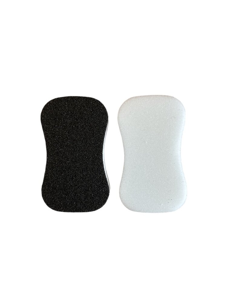 PAD spons Black and white foam - zeer Hoge schuurvermogen verpakt per 2 spons (118x68/53x17)h