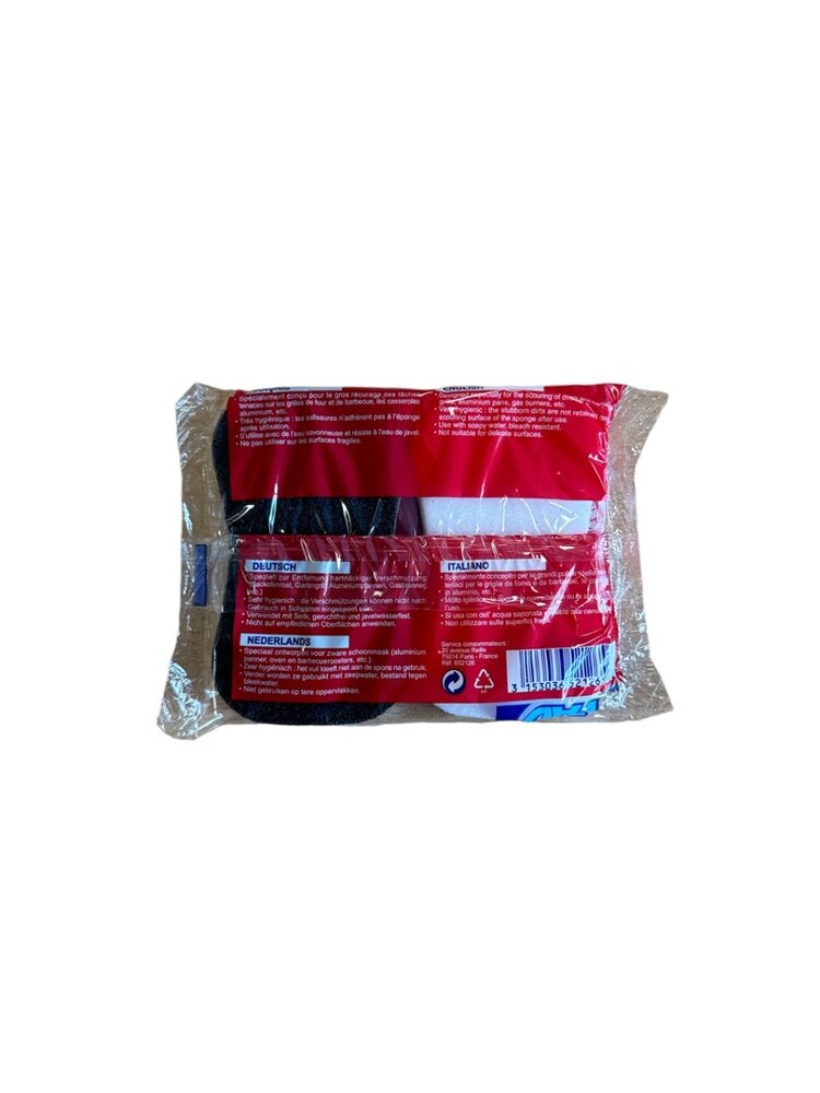 PAD spons Black and white foam - zeer Hoge schuurvermogen verpakt per 2 spons (118x68/53x17)h