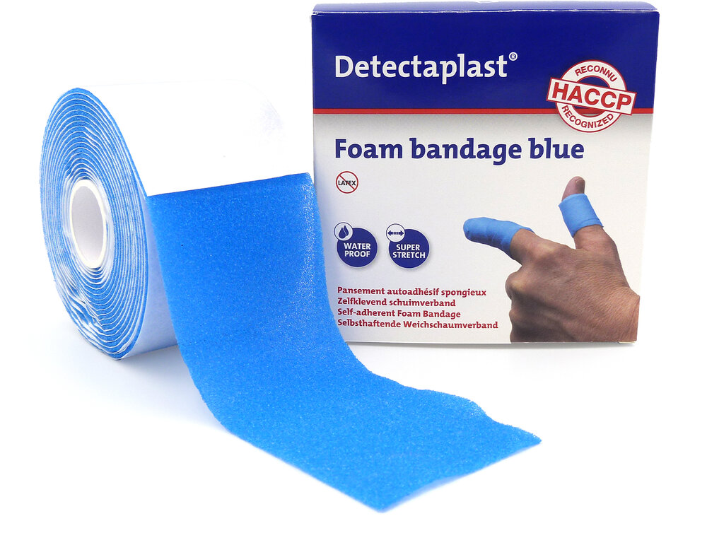 Detectaplast Foam Bandage Blauw 6cm x 4.5cm