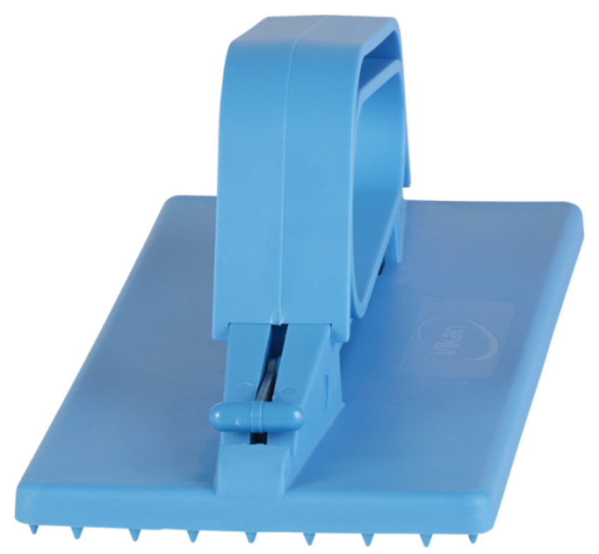 Vikan Handmodel Padhouder Blauw &ndash; Voor Grondige Reiniging van Wanden, Werkbladen en Apparatuur
