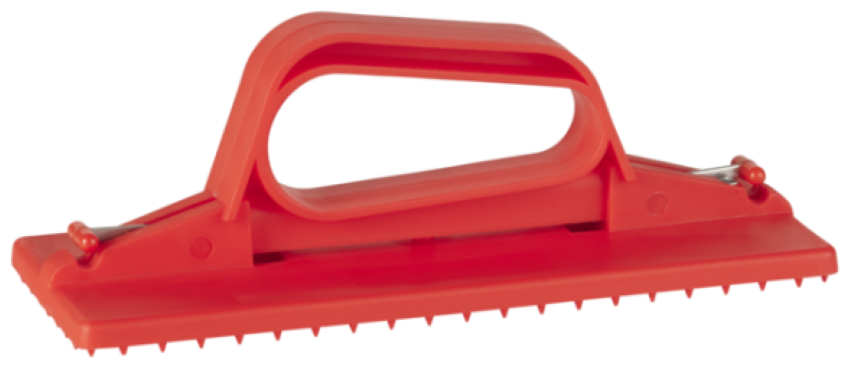 Vikan Handmodel Padhouder Rood &ndash; Voor Grondige Reiniging van Wanden, Werkbladen en Apparatuur