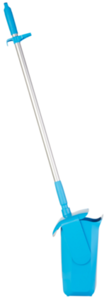 Vikan Veger-Blikset Blauw &ndash; Afsluitbaar Blik, Ergonomische Veger, HACCP Geschikt
