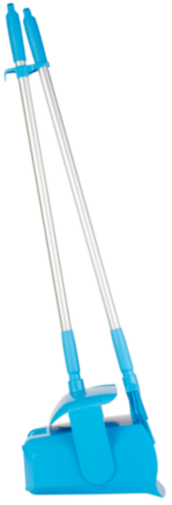 Vikan Veger-Blikset Blauw &ndash; Afsluitbaar Blik, Ergonomische Veger, HACCP Geschikt