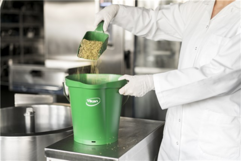 Vikan Hygi&euml;ne Handschep Groen &ndash; 0,5 Liter