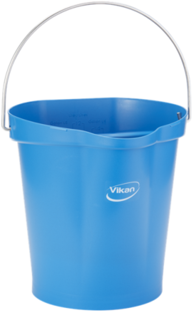 Vikan Emmer 12L Blauw &ndash; Metaaldetecteerbaar, Hygi&euml;nisch en Gebruiksvriendelijk