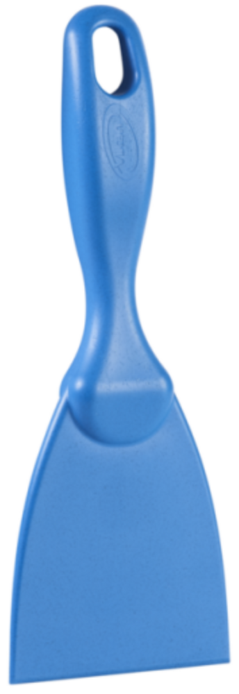 Vikan Metaaldetecteerbare Handschraper 7,5cm Blauw &ndash; Smal &amp; Ergonomisch | Voor Hardnekkig Vuil