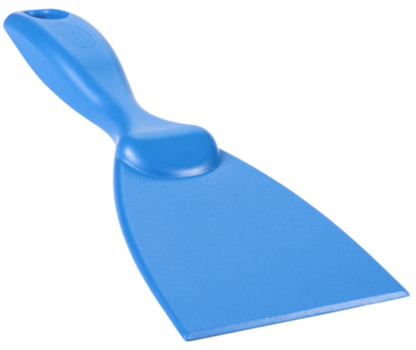 Vikan Metaaldetecteerbare Handschraper 7,5cm Blauw &ndash; Smal &amp; Ergonomisch | Voor Hardnekkig Vuil