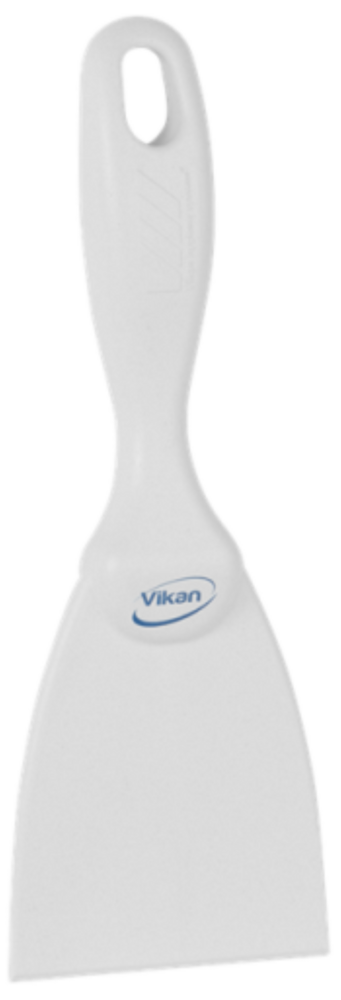 Vikan Metaaldetecteerbare Handschraper 7,5cm Wit &ndash; Smal &amp; Ergonomisch | Voor Hardnekkig Vuil