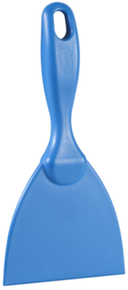 Vikan Metaaldetecteerbare Handschraper 10,2 cm Blauw &ndash; Breed &amp; Ergonomisch | Voor Hardnekkig Vuil