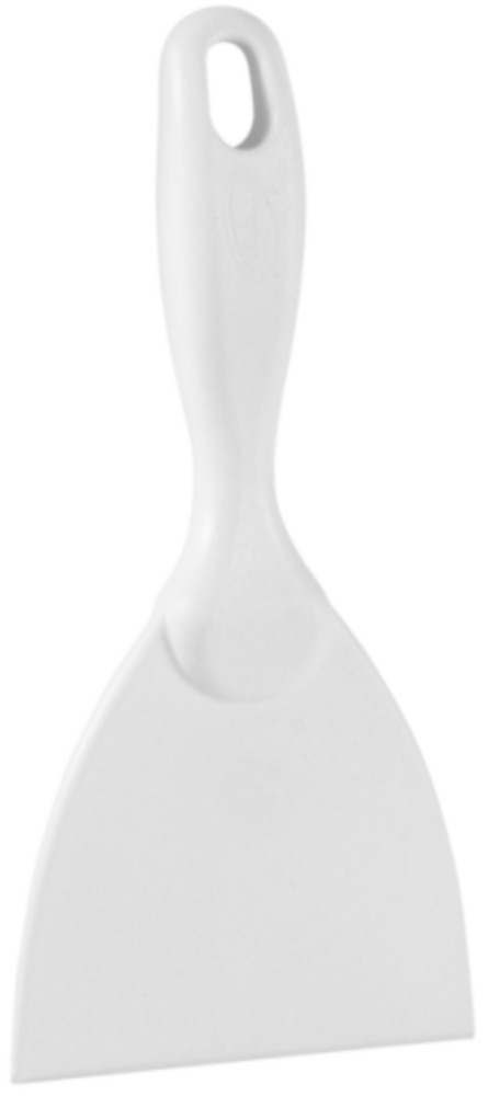 Vikan Metaaldetecteerbare Handschraper 10,2 cm Wit &ndash; Breed &amp; Ergonomisch | Voor Hardnekkig Vuil