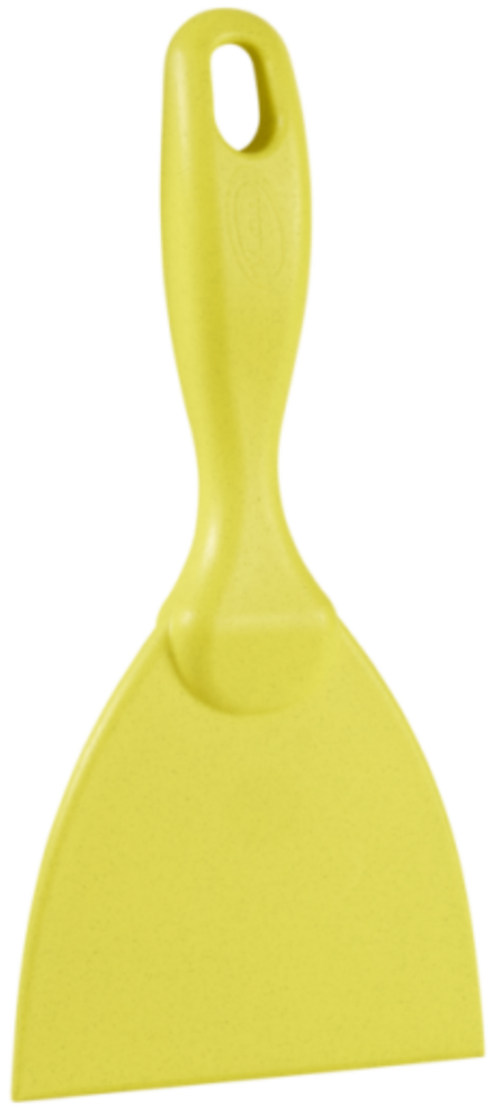 Vikan Metaaldetecteerbare Handschraper 10,2 cm Geel &ndash; Breed &amp; Ergonomisch | Voor Hardnekkig Vuil
