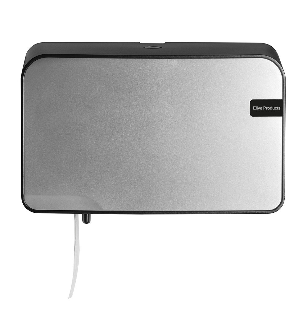 Elive Silver Quartz duo toiletrolhouder