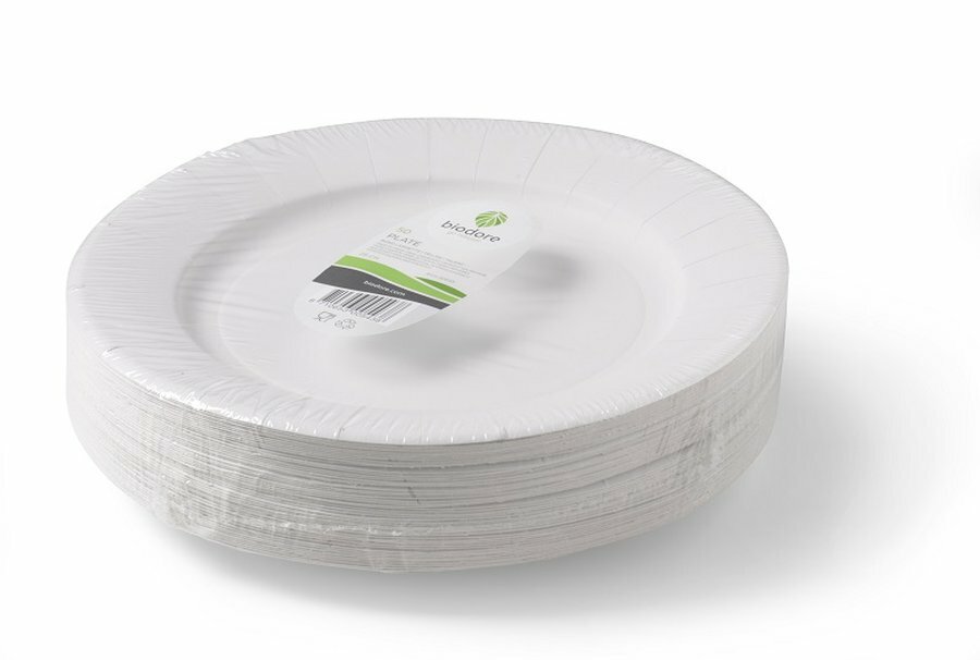 Biodore&reg; Bord, rond, Karton, &Oslash;28mm, wit
