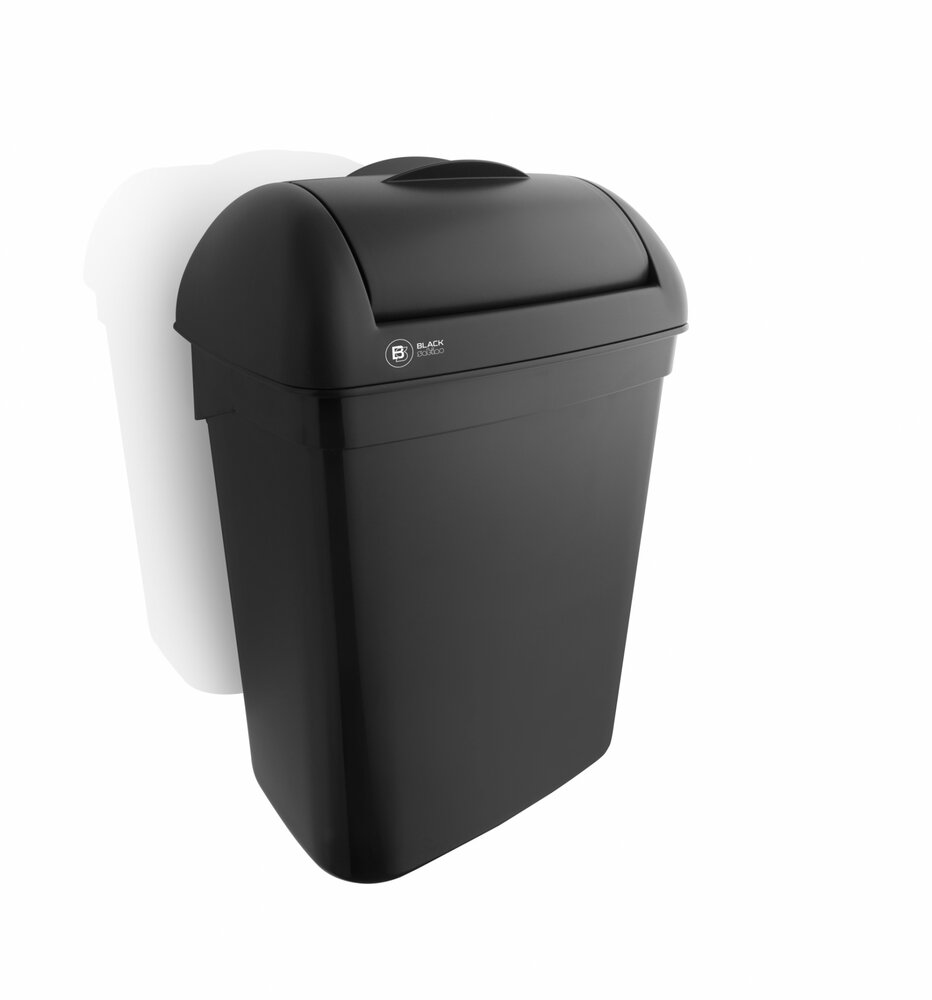 Black Satino dames hygi&euml;nebox (8 liter) Zwart