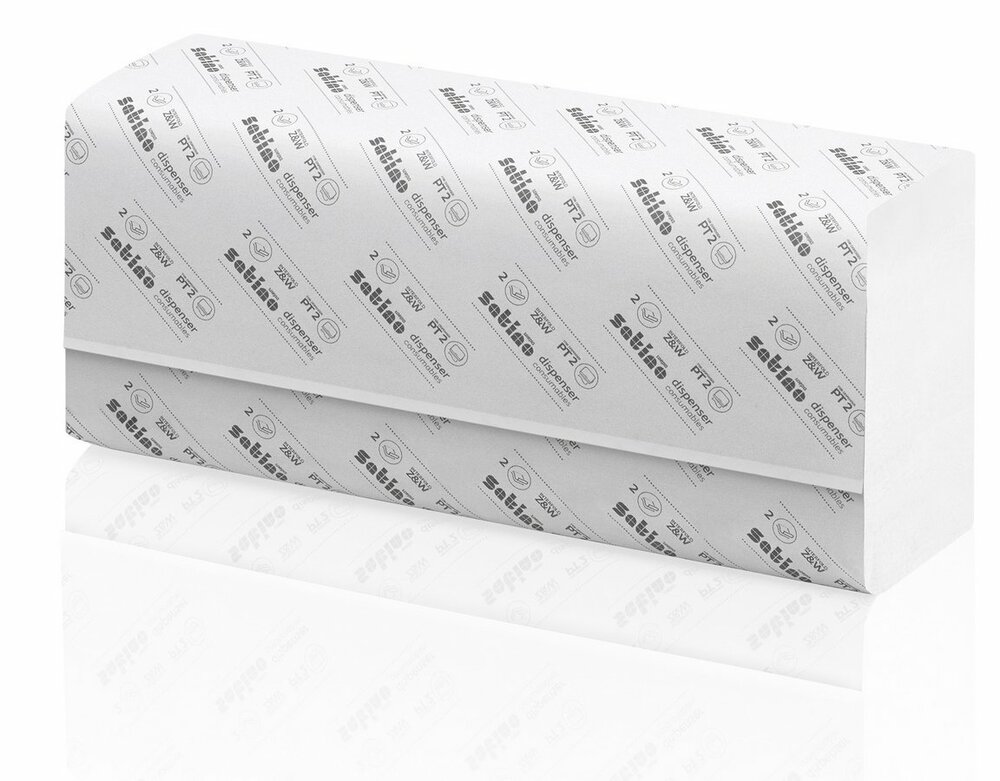 Satino prestige Handdoekjes zz-vouw small 20,6x 32cm cellulose ds. 3000 st.