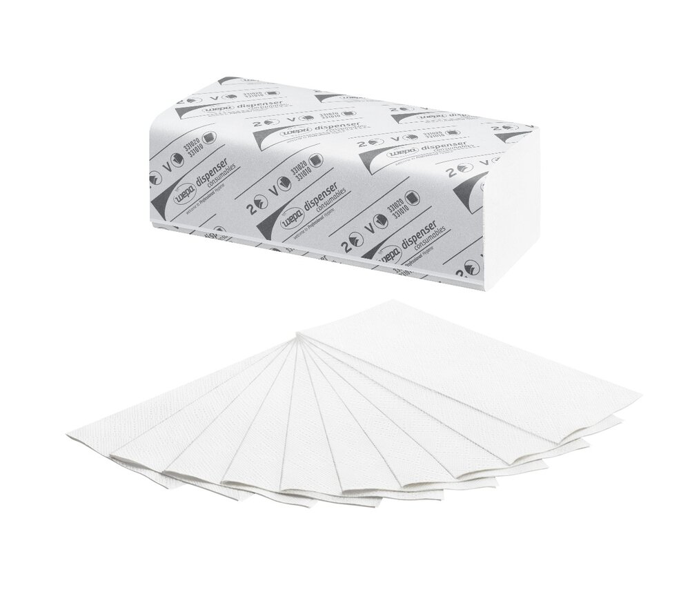 Wepa Prestige Handdoekjes, 2 lgs. 25x23cm ds.3000st.