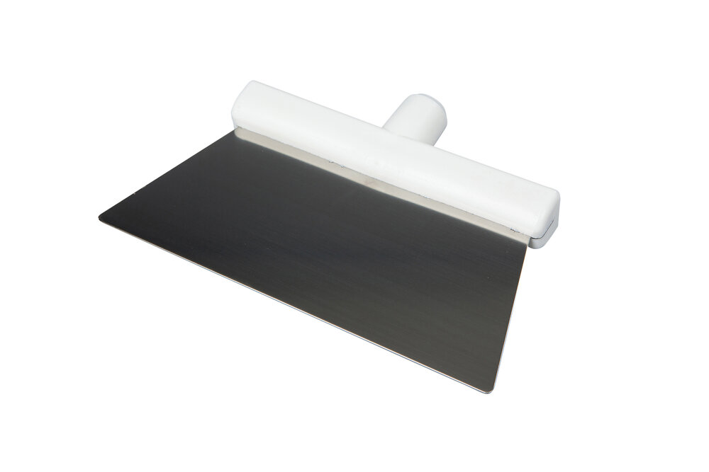 FBK STALEN SCHRAPER 280 X 110 MM, RVS BLAD-Wit