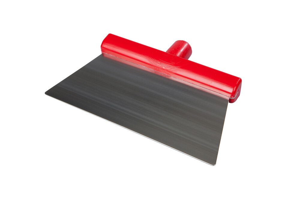 FBK STALEN SCHRAPER 280 X 110 MM, RVS BLAD-Rood