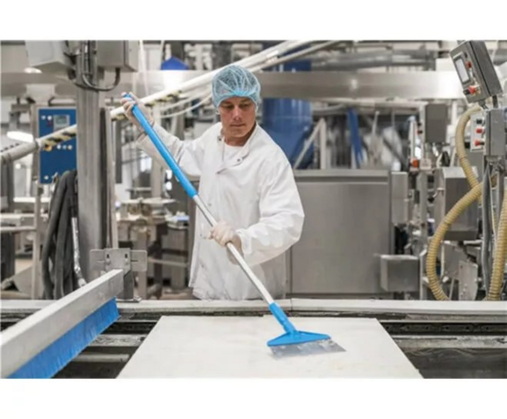 Vikan Tafel- en Vloerschraper 24,5cm Blauw &ndash; Krachtige Verwijdering van Hardnekkig Vuil en Etiketten