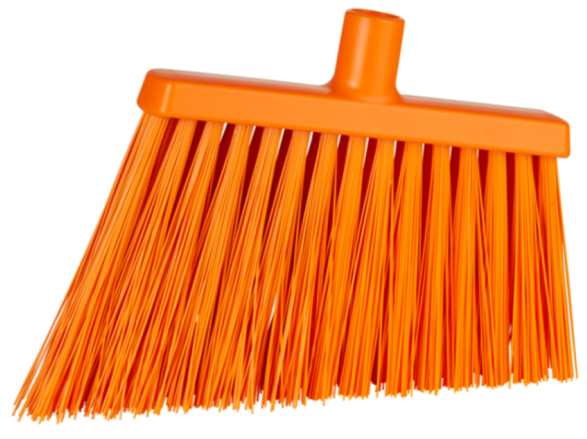 Vikan Bezem met Haakse Snede Oranje Zeer Hard 29 cm
