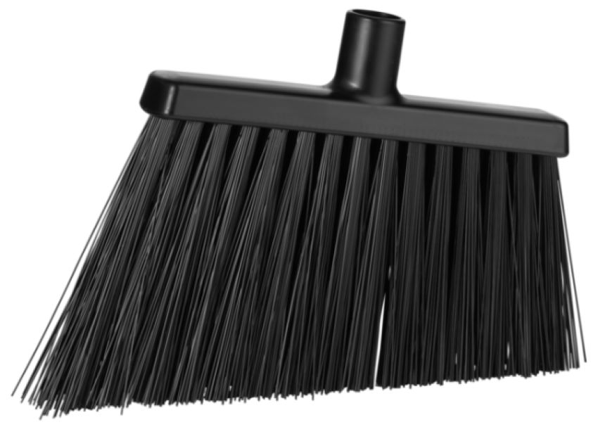 Vikan Bezem met Haakse Snede Zwart Zeer Hard 29 cm