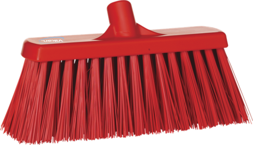 Vikan Bezem Rood Zeer Hard 33 cm