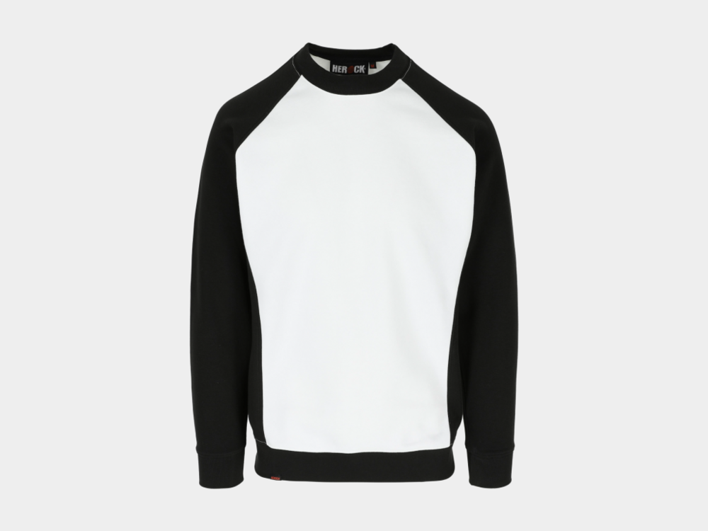 BORIS Sweater WIT/ZWART-XS