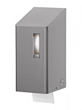 SanTRAL Toiletrolhouder 2rols RVS