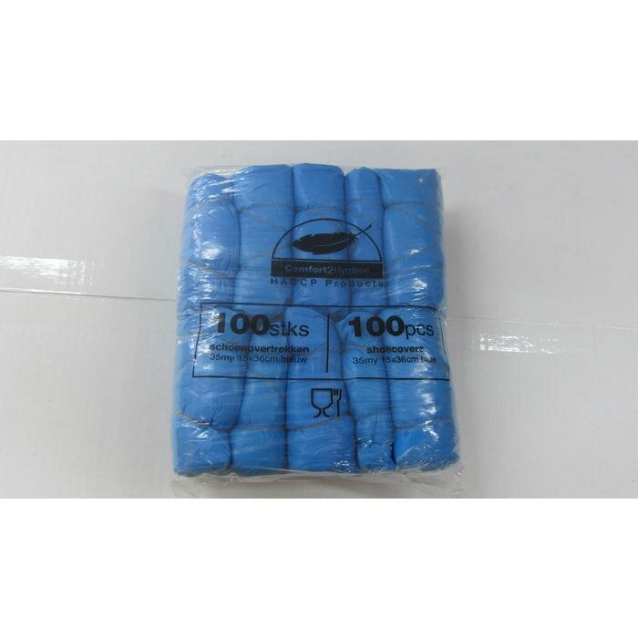 Schoenovertrekken plastic per 100 st.