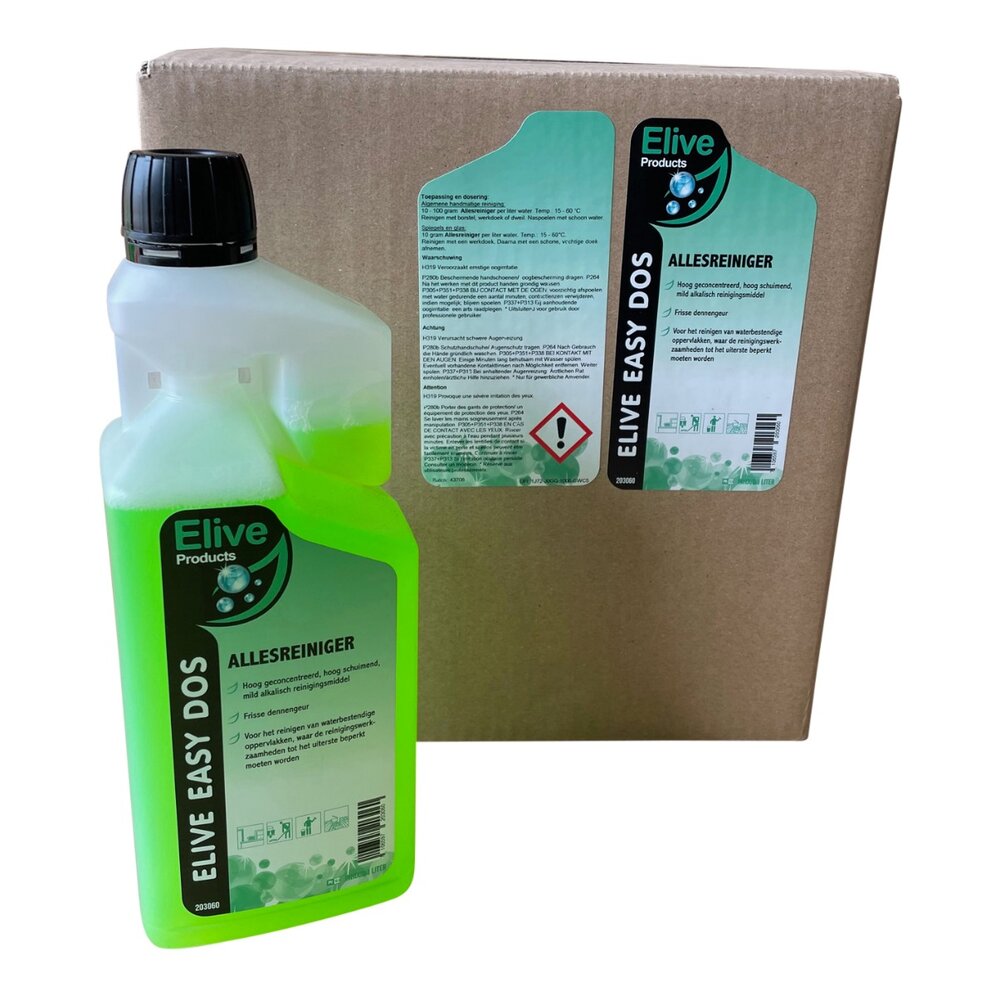 Elive Easy Dos Allesreiniger in doseer flacon  6x1000ml