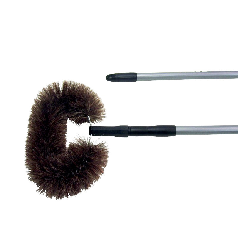 Raagbol paardenhaar + telescoopsteel 80-150cm