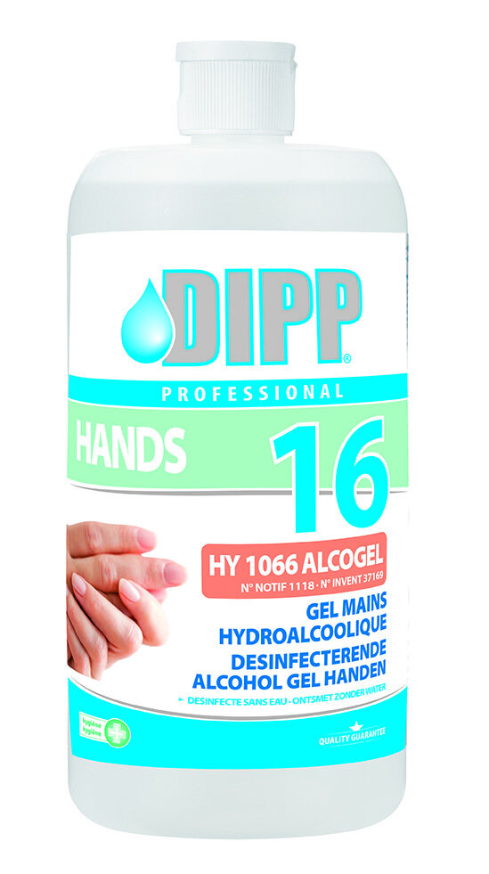 Dipp 16 Desinfecterende Alcohol Gel Handen-1 liter