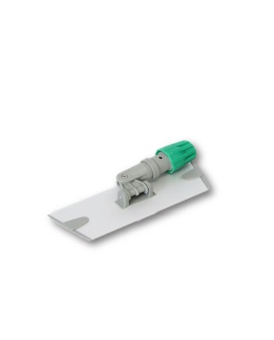 Velcro aluminium houder 25cm grijs met  groene steelverbinding