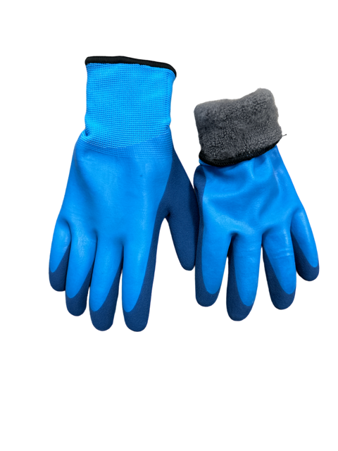 Glazenwasser handschoenen Blauw maat L