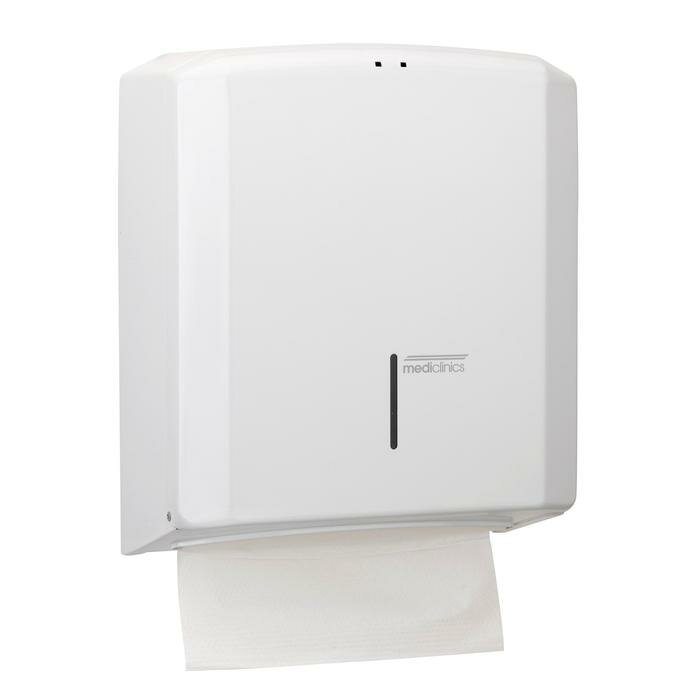 Medeclinics handdoekpapier dispenser wit gecoat