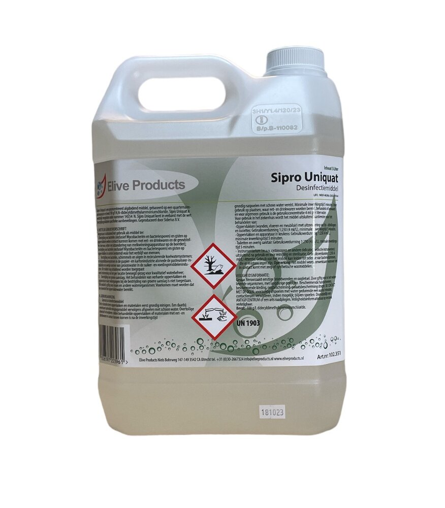 Elive Sipro Uniuat desinfectiemiddel 5L