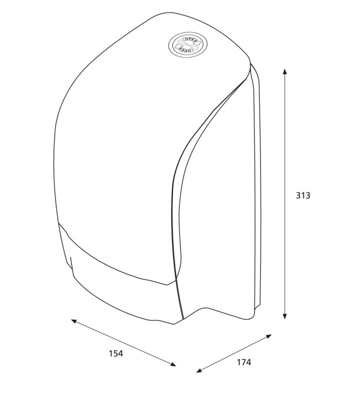 Katrin systeem toiletpapier dispenser wit