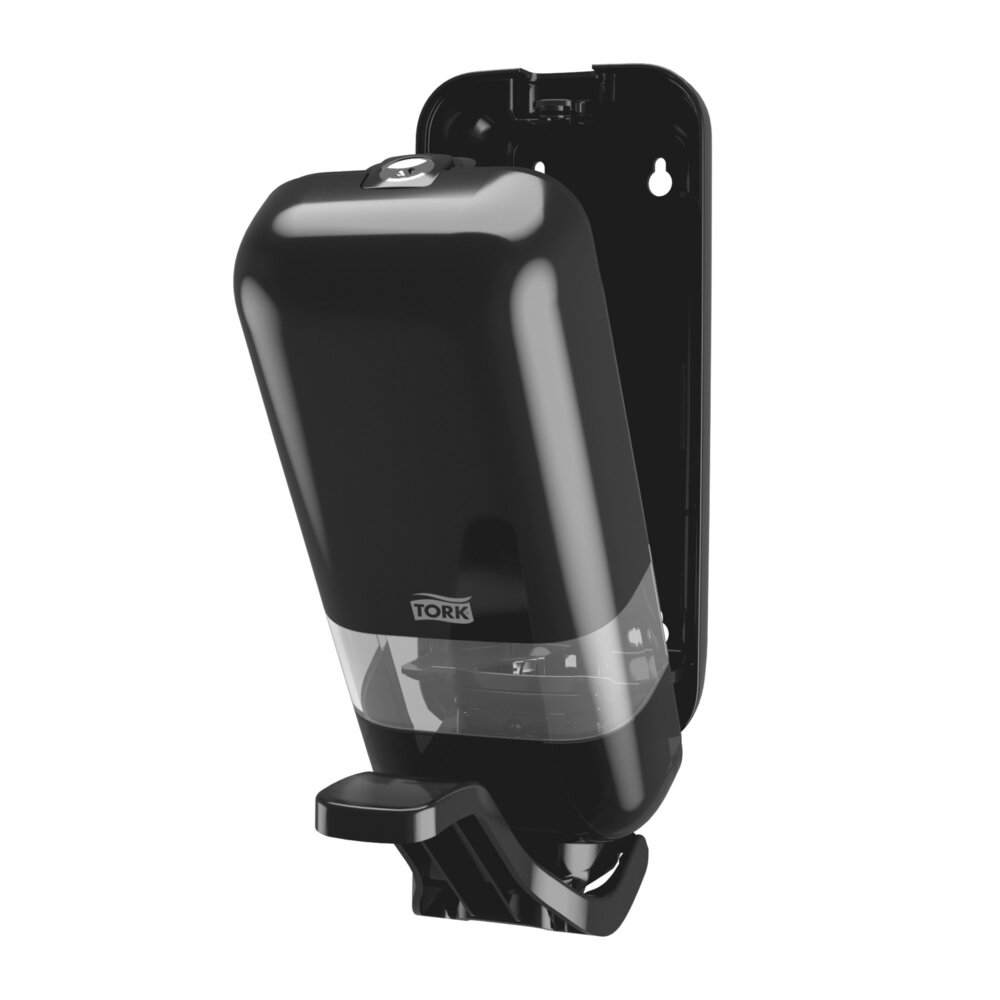 Tork Zeep en Handdesinfectie Dispenser S4 met armbeugel kunststof Zwart