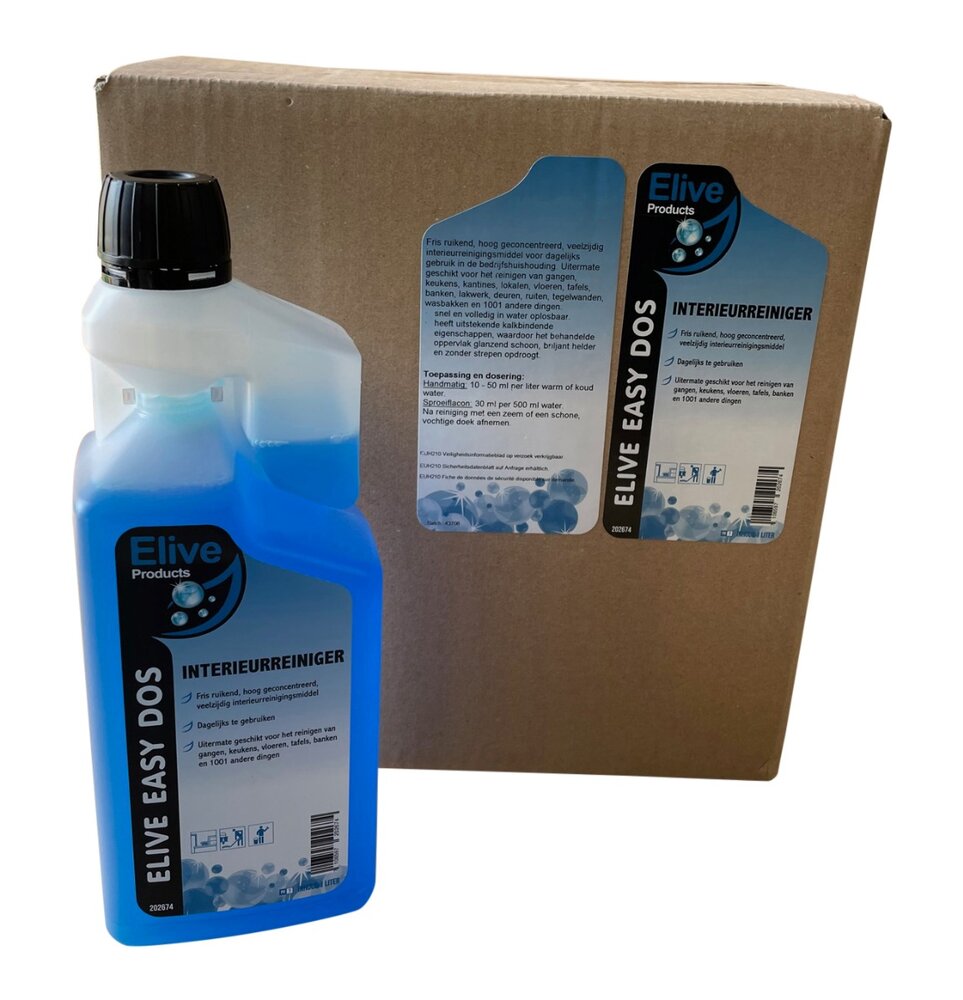 Elive Easy Dos Interieurreiniger in doseer flacon 6x1000ml