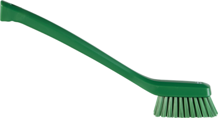 Vikan Smalle Reinigingsborstel Groen Hard Borsteltype met Lange Steel 42 cm